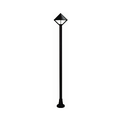Lampe à mât TYPE NO 2032 à 1 flamme E27 44, noir mat gradable