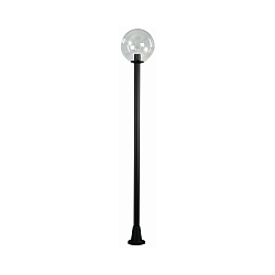 Lampe à mât TYPE NO 2054 rond E27 44, noir mat gradable