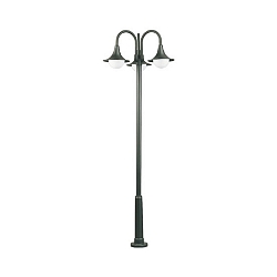 Lampe à mât TYPE NO 2073 3 flammes E27 44 noir mat gradable