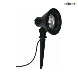 Lampe  broche TYPE NO 2156 avec prise de courant, rglable, incassable E27 54 noir mat gradable