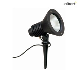 Lampe  broche TYPE NO 2183 avec prise de courant, rglable, incassable E27 54 noir mat gradable