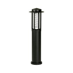 Borne d'éclairage TYPE NO 2203 rond, avec couverture 54, noir mat gradable