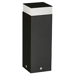 Luminaire en forme de borne TYPE NO 2292 angulaire, court, commutable IP54, noir 