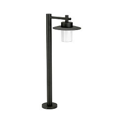 Luminaire d'allées TYPE NO 4152 plat E27 44, noir mat gradable