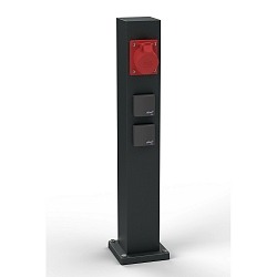 Outdoor Energy column empty Type No. 4407, IP54, max. 5 optional inserts, excl. lighting, excl. switching function, black