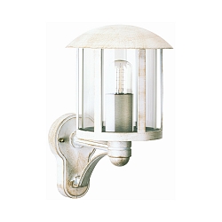Luminaire mural d'ext�rieur TYPE NO 1834 haut, cylindrique E27 44, or, blanche gradable