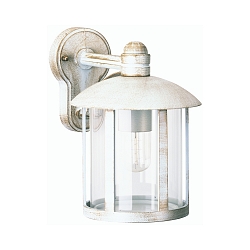 Luminaire mural d'extérieur TYPE NO 1835 Bas, cylindrique E27 44, or, blanche gradable