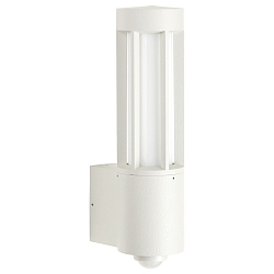 Luminaire mural d’extérieur TYPE NO 0215 cylindrique, avec détecteur de mouvement E27 IP44, blanche 