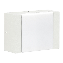 LED Outdoor Wall luminaire Type No. 0331, flat light distributor, IP54, 5W 3000K 480lm, cast alu, acrylic, dimmable, white