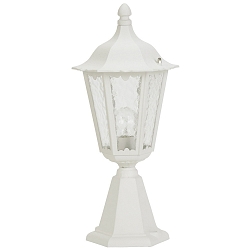 Luminaire en forme de borne TYPE NO 0541 angulaire E27 23, marron, laiton satiné gradable