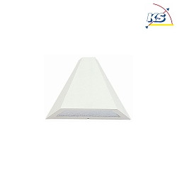 Outdoor Wall luminaire Type No. 0673, trapezoidal shape, IP44, E27 QA55 max. 57W, cast alu / glass insert satined, white