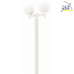 Outdoor Top  6cm for 2 Ball luminaires (35/45/50cm), Type No. 1015, white