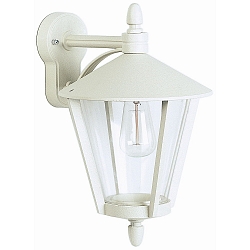 Luminaire mural d'extérieur TYPE NO 1816 Bas, angulaire E27 44, blanc mat gradable