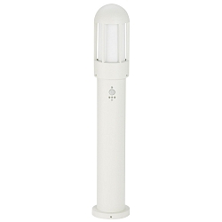 Borne d'�clairage TYPE NO 2015 cylindrique, avec d�tecteur de mouvement E27 44, blanche gradable