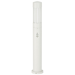 Bollard light Type No. 2249 with motion detector (Type 2019), IP44, 90cm, E27 QA55 max. 57W, cast alu / opal glass, white