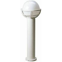 Borne d'éclairage TYPE NO 2030 rond E27 44, blanche gradable