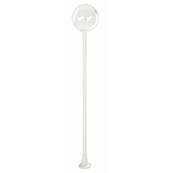 Lampe à mât TYPE NO 2054 rond E27 44, blanche gradable