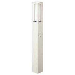 Borne d'�clairage TYPE NO 2066 angulaire, avec d�tecteur de mouvement E27 44, blanche