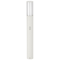 Borne d'�clairage TYPE NO 2069 cylindrique, avec d�tecteur de mouvement E27 44, blanche gradable
