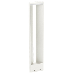LED Bollard light Type No. 2279, IP54, triangle shape, 10W 3000K 900lm, cast alu / acrylic glass opal, dimmable, white matt