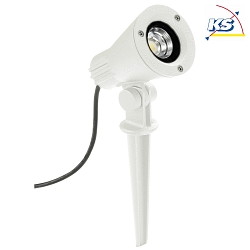 Lampe  broche TYPE NO 2354 avec prise de courant, dimmable, rglable 54 blanc mat gradable