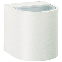 Projecteur d'extérieur TYPE NO 2402 haut bas, rond 44, blanc mat 