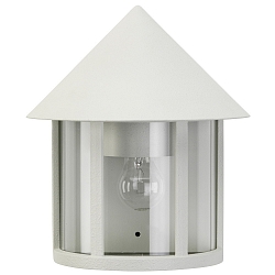 Luminaire mural d'extérieur TYPE NO 3222 semi-circulaire E27 44, blanc mat gradable