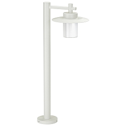 Luminaire d'allées TYPE NO 4152 plat E27 44, blanc mat gradable