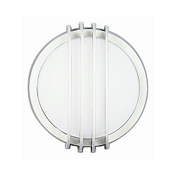 Outdoor Wall and Ceiling luminaire Type No. 6047, IP44, Ø 25.5cm, E27 QA55 max. 57W, white / opal glass