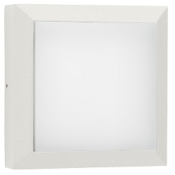 Applique et plafonnier TYPE NO 6560 petit, carré, dimmable, résistant aux chocs 54, blanc mat gradable