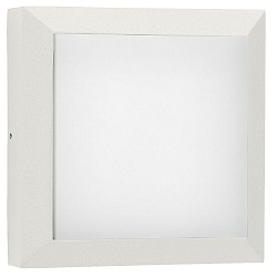 Applique et plafonnier TYPE NO 6561 carré, dimmable, résistant aux chocs, médium 54, blanc mat gradable