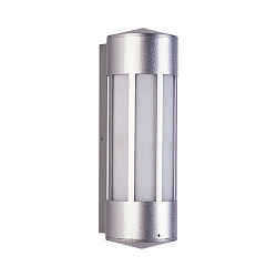Luminaire mural d'extérieur TYPE NO 0240 cylindrique E27 44, argent mat gradable