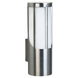 Luminaire mural d'ext�rieur TYPE NO 0256 cylindrique E27 44, acier inoxydable mat gradable