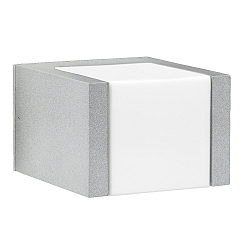 Luminaire mural d'ext�rieur TYPE NO 0332 langue, dimmable 54, argent mat gradable