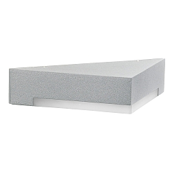 Luminaire mural d'extérieur TYPE NO 0333 angulaire, dimmable 54, argent mat gradable