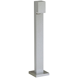 Borne d'�clairage TYPE NO 2065 angulaire 44, acier inoxydable mat