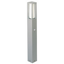 Borne d'�clairage TYPE NO 2066 angulaire, avec d�tecteur de mouvement E27 44, argent mat