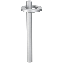 Borne d'éclairage TYPE NO 2093 rond 54, acier inoxydable mat