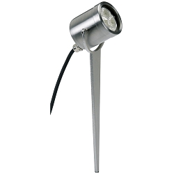 Lampe � broche TYPE NO 2112 pivotant, avec prise de courant, incassable 54, acier inoxydable 
