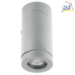 Outdoor Ceiling spot Type No. 2138, IP44, GU10 PAR16 50W, rotatable and swiveling, silver