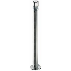 Borne d'éclairage TYPE NO 2244 cylindrique G9 44, acier inoxydable mat gradable