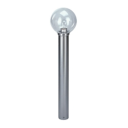 Borne d'éclairage TYPE NO 2261 rond E27 44, acier inoxydable mat gradable