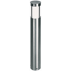Borne d'éclairage TYPE NO 2264 cylindrique E27 44, acier inoxydable gradable