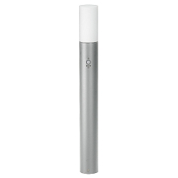 Borne d'�clairage TYPE NO 2277 dimmable, avec d�tecteur de mouvement 44, argent mat gradable