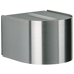 LED Outdoor Wall spot Type No. 2336 - 2-sided, tight/wide, round, IP44, 2x 3W 3000K 330lm, rigid, stainless steel
