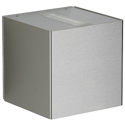Projecteur d'ext�rieur TYPE NO 2373 haut bas, forme en d� 44, acier inoxydable mat 