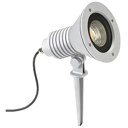 Lampe � broche TYPE NO 2383 avec prise de courant, dimmable, r�glable 54, argent mat gradable