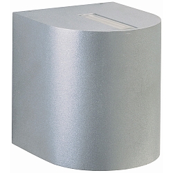 Projecteur d'extérieur TYPE NO 2401 rond, bilatéral 44, argent mat 