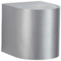 Projecteur d'extérieur TYPE NO 2402 rond, bilatéral 44, argent mat 