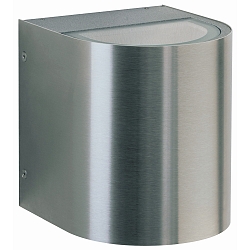 Projecteur d'ext�rieur TYPE NO 2403 rond, bilat�ral 44, acier inoxydable mat 
